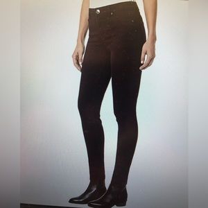 BUFFALO DAVID BITTON WOMEN BURGUNDY BRUSHED CORDUROY SKINNY PANTS